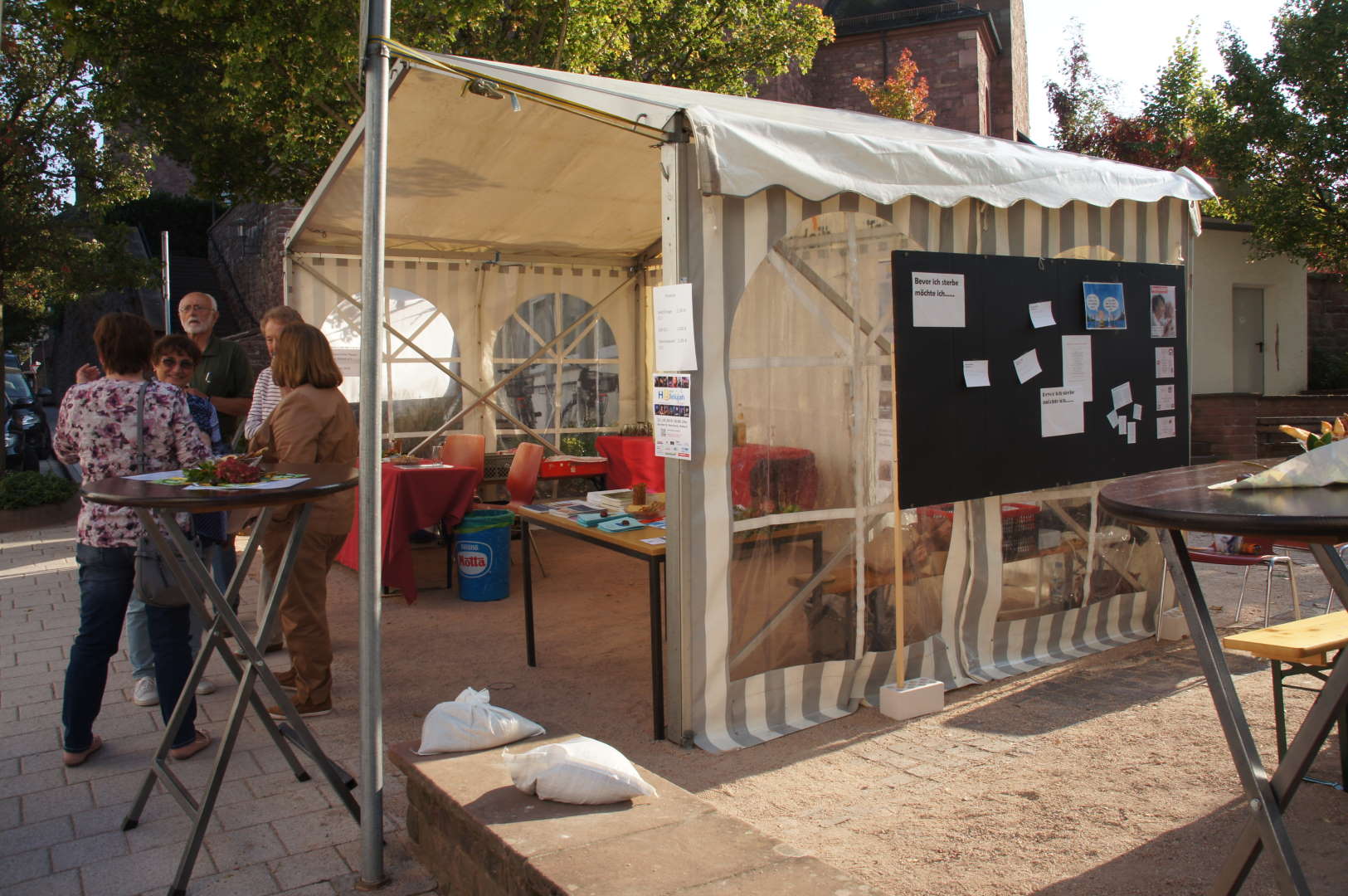 Stand auf dem Jahrmarkt in Malsch